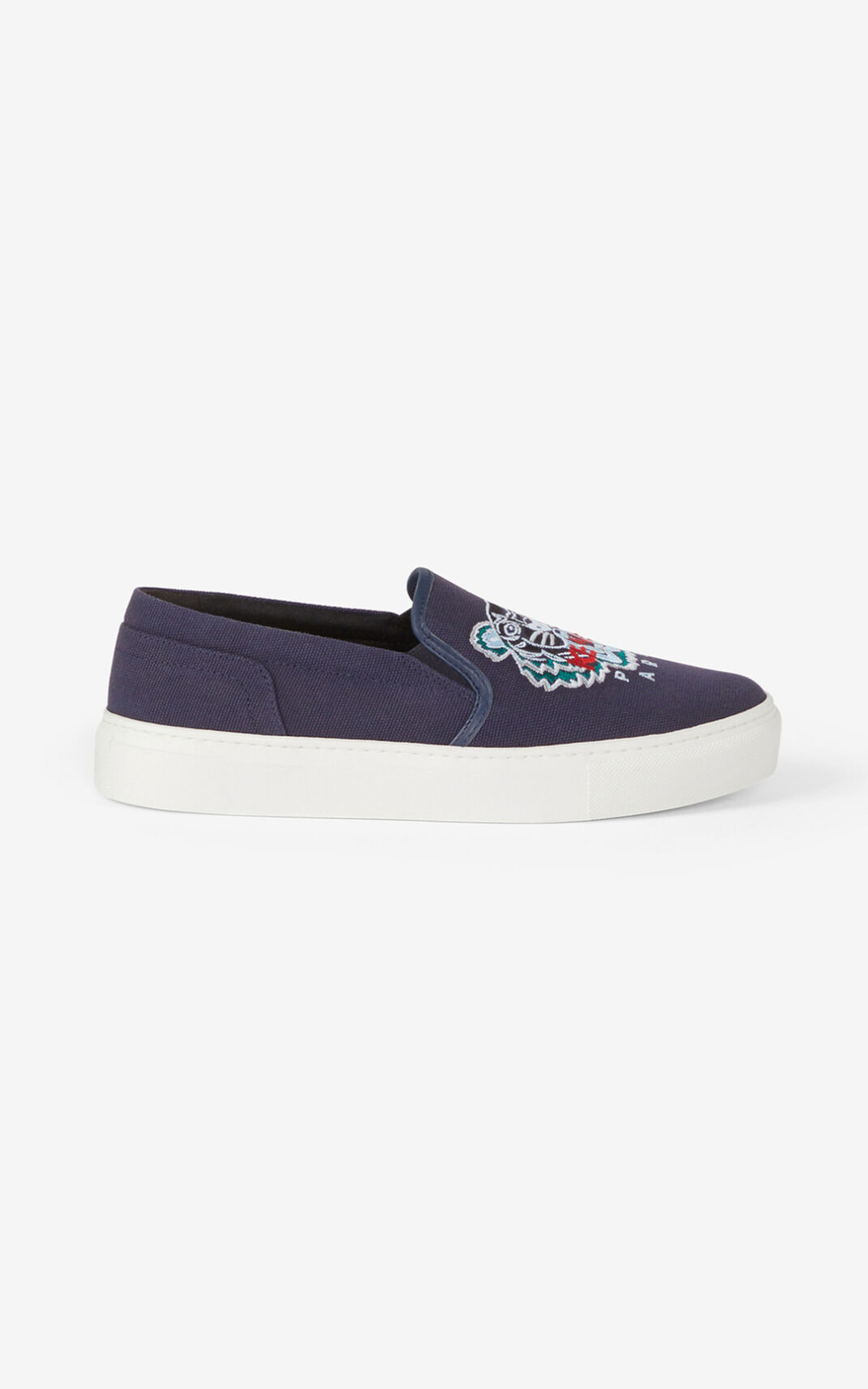 Baskets Kenzo Femme K Skate Tiger slip on Bleu Marine Bleu ESTBN-1354